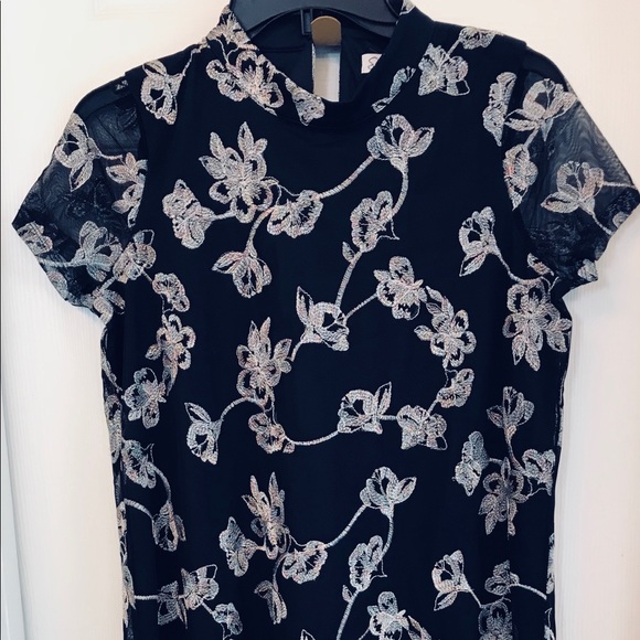 Retro Speechless Floral Print Flower Embroidered Dress - Picture 3 of 8